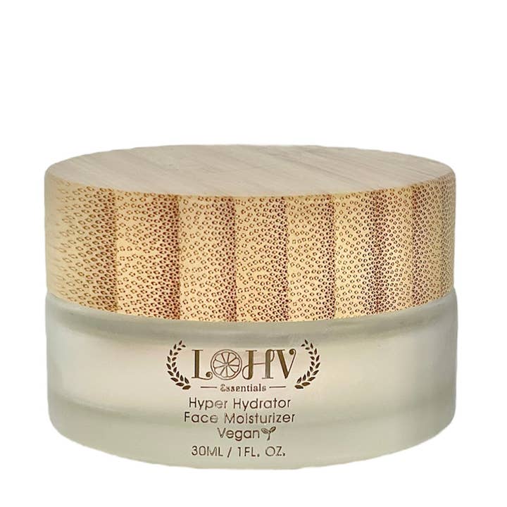 LOHV ESSENTIALS - Wholesale Facial Moisturizer - PREMIUM 100% VEGAN HYPER HYDRATOR FACE MOISTURIZER with Hyaluronic acid + SPF 30