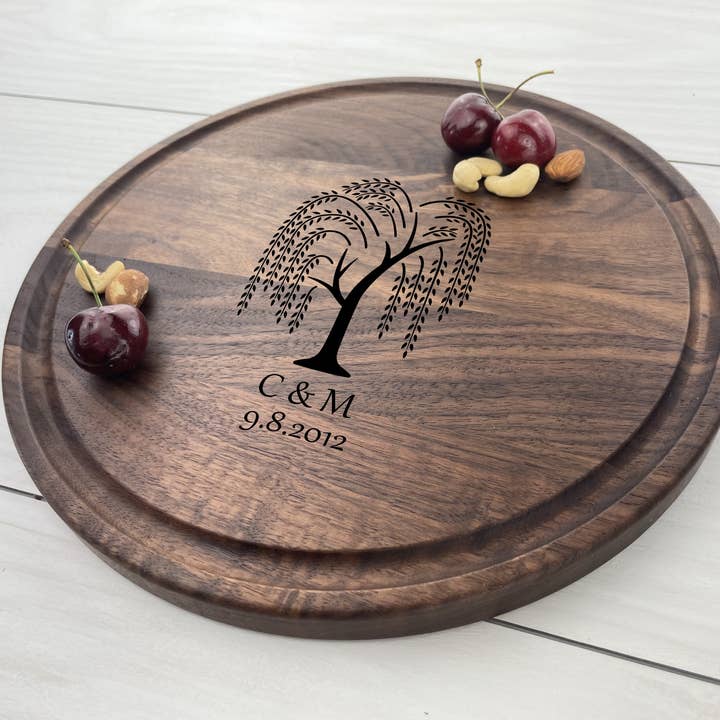 Willow Tree - Personalized Circular Board - 050 for wholesale by Headwall Creative