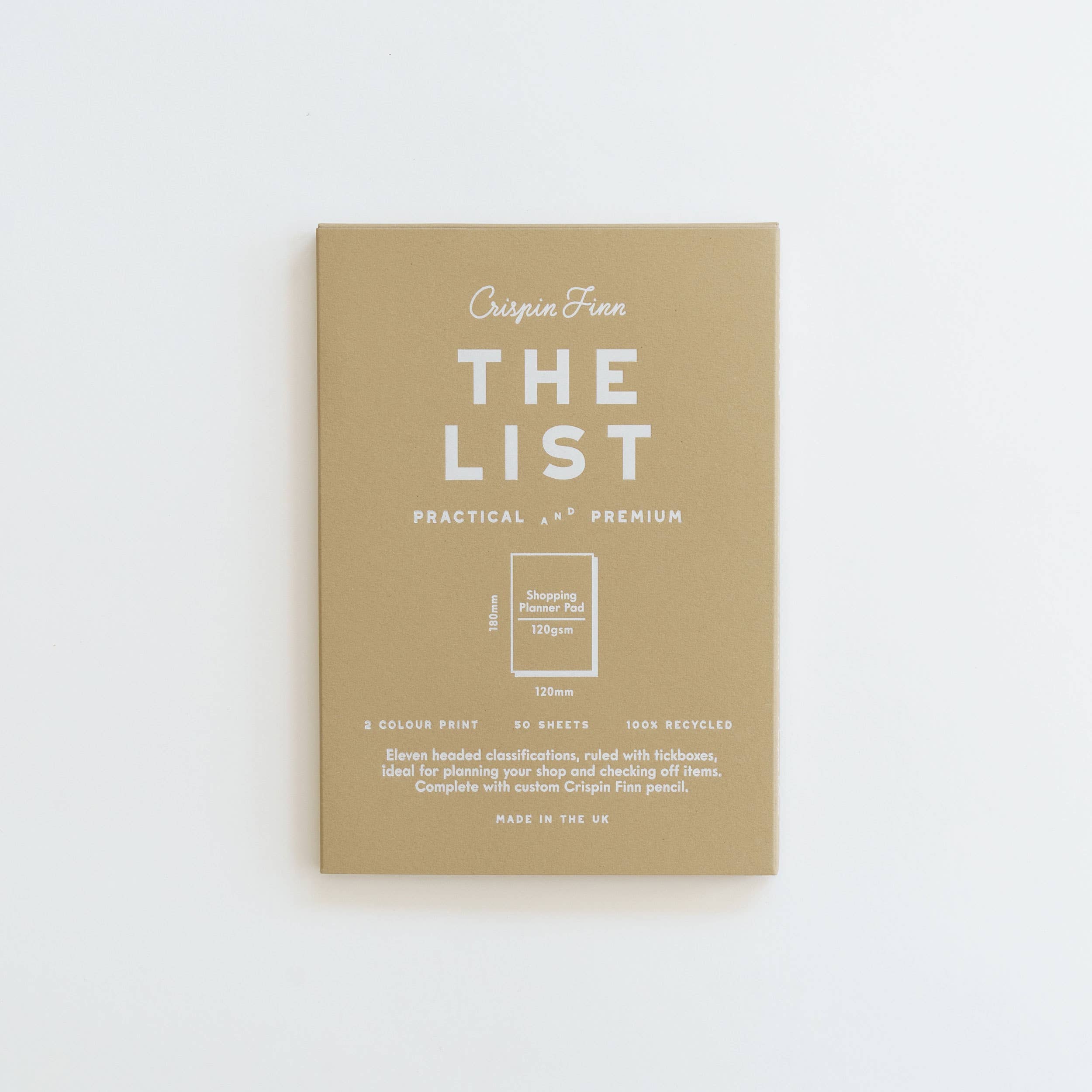 Crispin Finn – wholesale Notepad – The List Shopping Planner Note Pad2