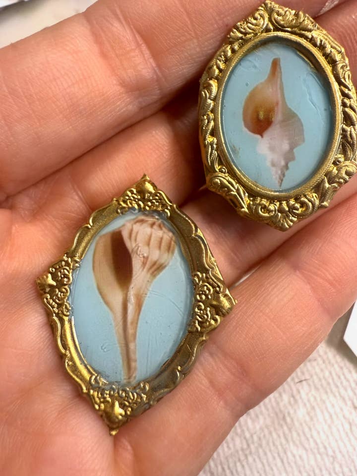 Shells Magnets -Miniature Framed Art for wholesale by Art in your Palm