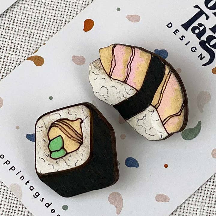 Coppia Di Spille: Sushi per la vendita all'ingrosso da parte di Poppin' Tags Design