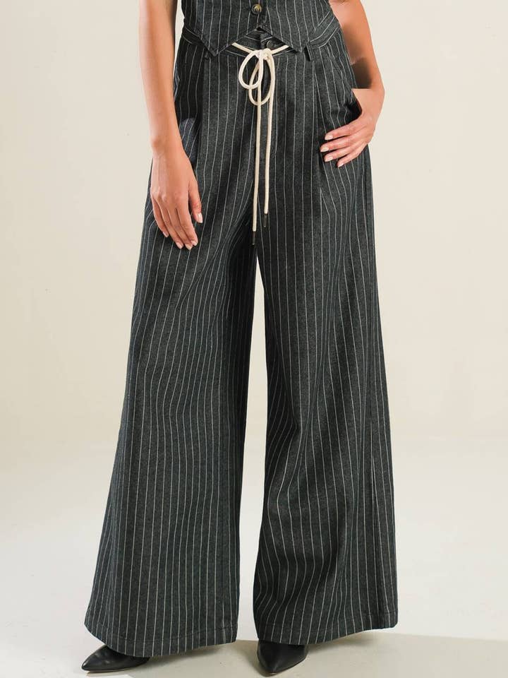 Uma calcinha jeans às riscas - FP1319-B por atacado de FLYING TOMATO