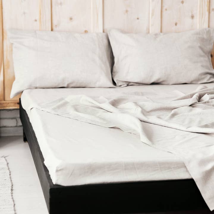 Linen sheet set in Full, Queen, King sizes and other Purchase wholesale white bed sheets. Free returns & net 60 terms on Faire trending on Faire.