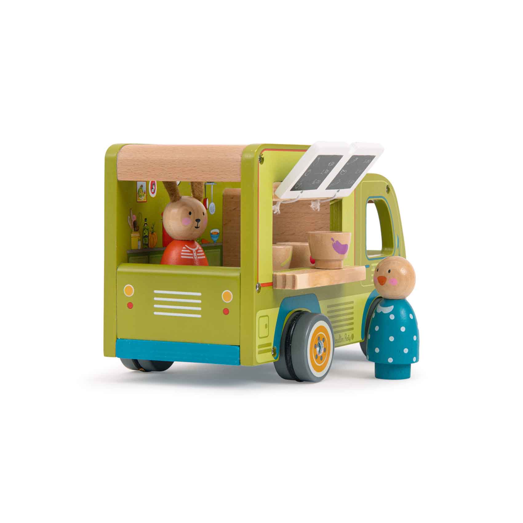 Speedy Monkey - Wholesale Toy Car/Truck - Kids - Food truck - The Big Family - Moulin Roty3