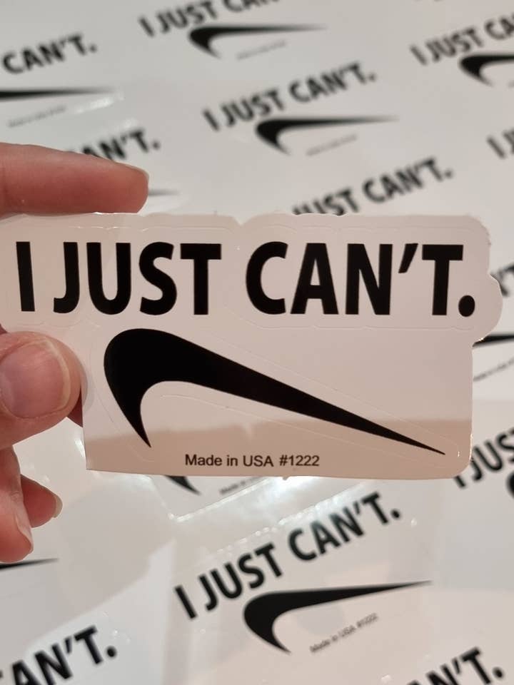 SIMPLEMENTE NO PUEDO PEGATINAS para venta al por mayor de Big monkey