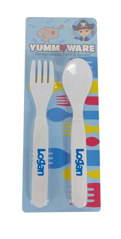 Instant Gifts International – Großhandel Besteckset – Kind & Baby – Melaminbesteck - Namen58