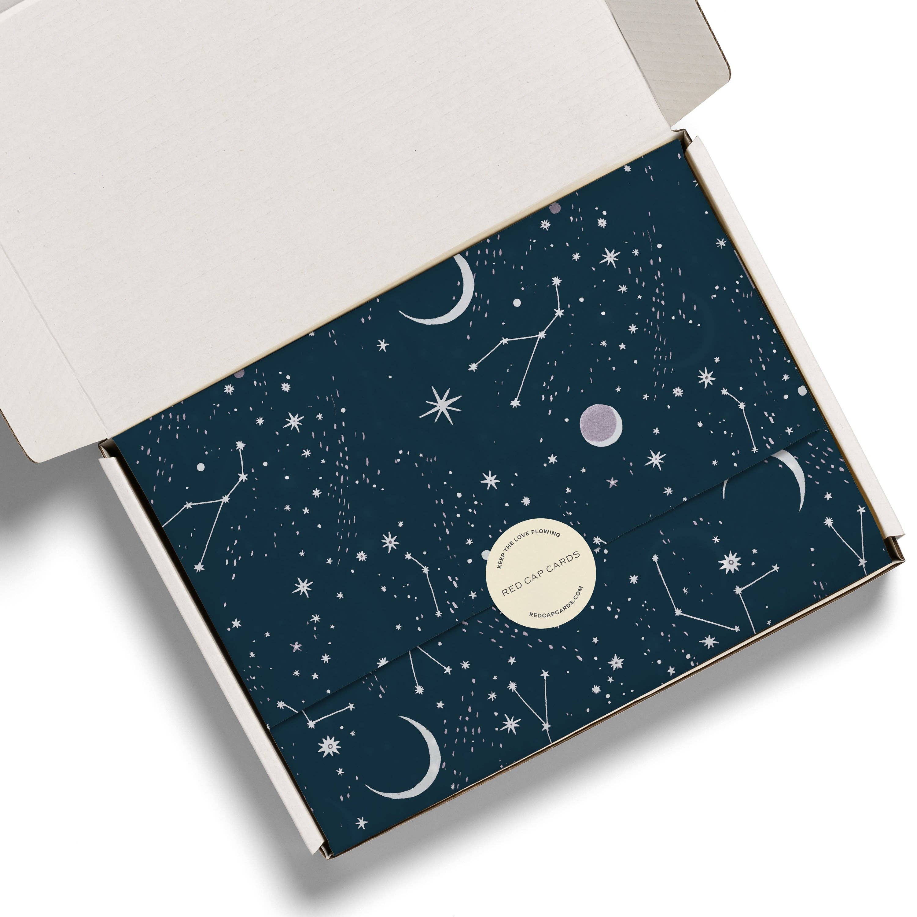 Red Cap Cards – wholesale Tissue paper – Moon and Stars tissue paper1