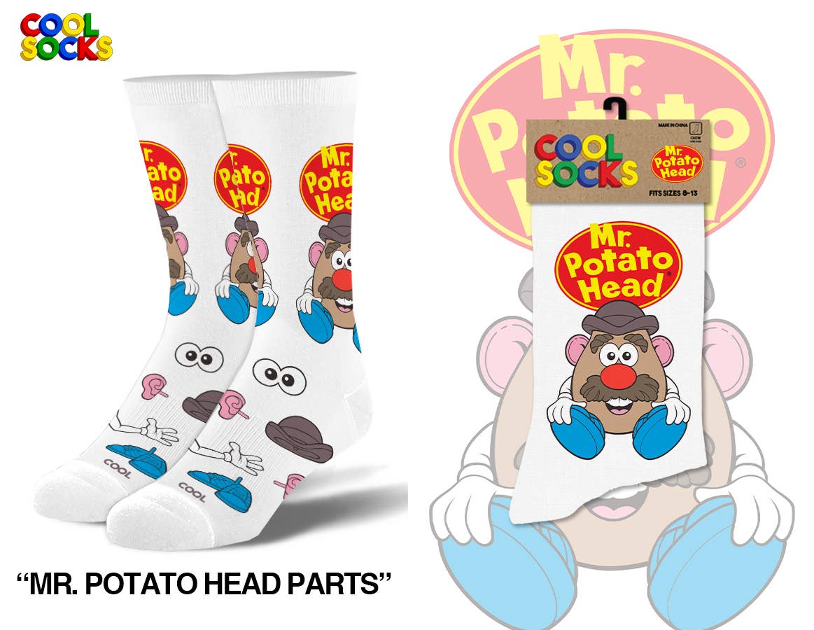 Cool Socks - Wholesale Socks - Men's - Mr Potato Head - MensCrew Folded