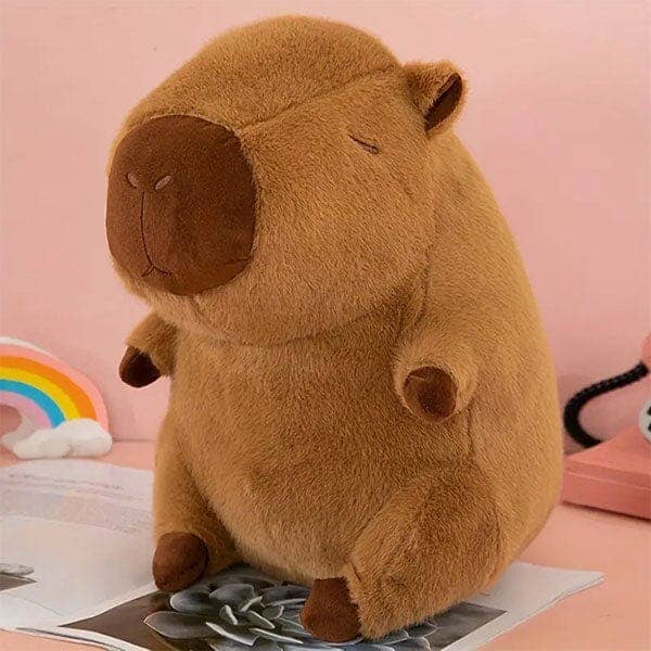 Showcase - Wholesale Stuffed/Plush Toy - Kids & Baby - Capybara 9" Kawaii Plush w/ Turtle Backpack Squishy Pillow Toy11