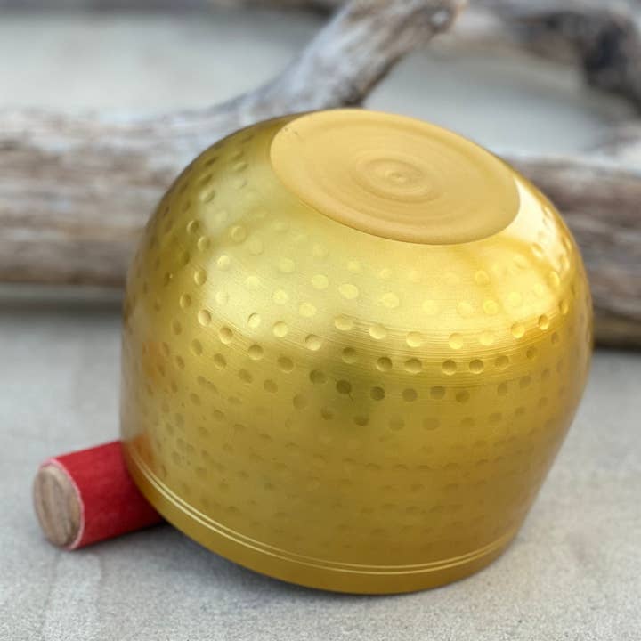 Lungta Imports - Wholesale Musical Instrument - Large Tibetan Ring Gong Meditation Yoga Singing Bowl Set 5