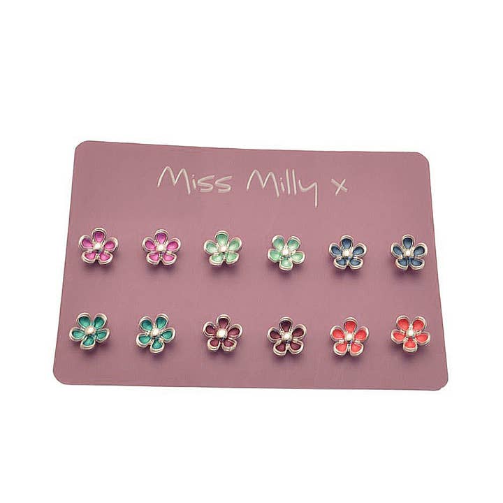 Colourful Daisy Earrings Set for wholesale by Miss Milly Limited
