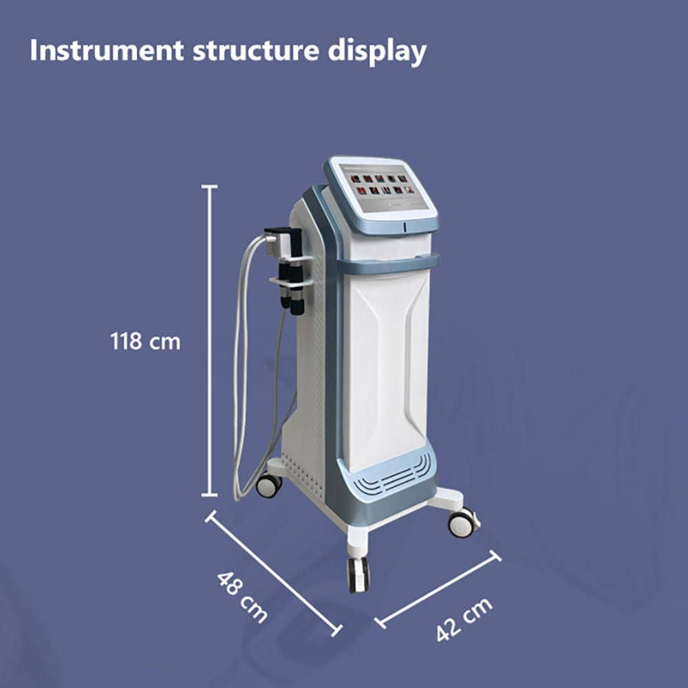Cavitation Machines - Wholesale Electronic Skincare Device - Shape Tactics 2-in-1 Standing Shockwave & Ultrasound Therapy System5