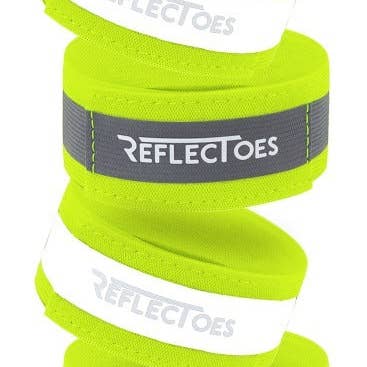 Reflekterende sikkerhedsbånd 2-pak høj synlighed fluorescerende arm-, ankel- eller håndledsremme for engroshandel hos ReflecToes