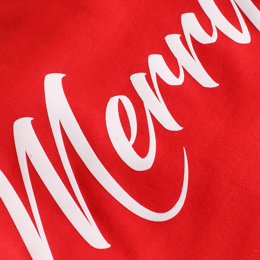 Fashion City – Engroshandel Grafisk Sweatshirt - Dame – Merry Heavyweight Fleece Crewneck Sweatshirt5