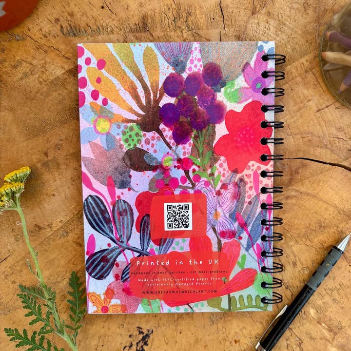 Erika's Whimsical Art – wholesale Notebook – A5 Handmade Illustrated Notebook – Whimsical Lined Journal3