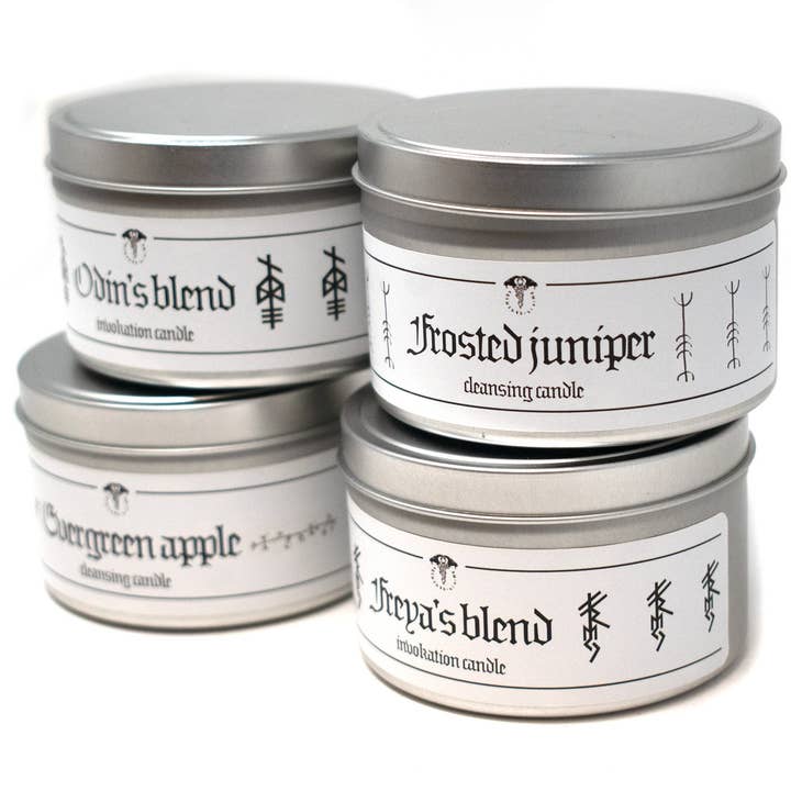 8 oz. Noorse heidense rituele kaars voor wholesale door Oreamnos Oddities