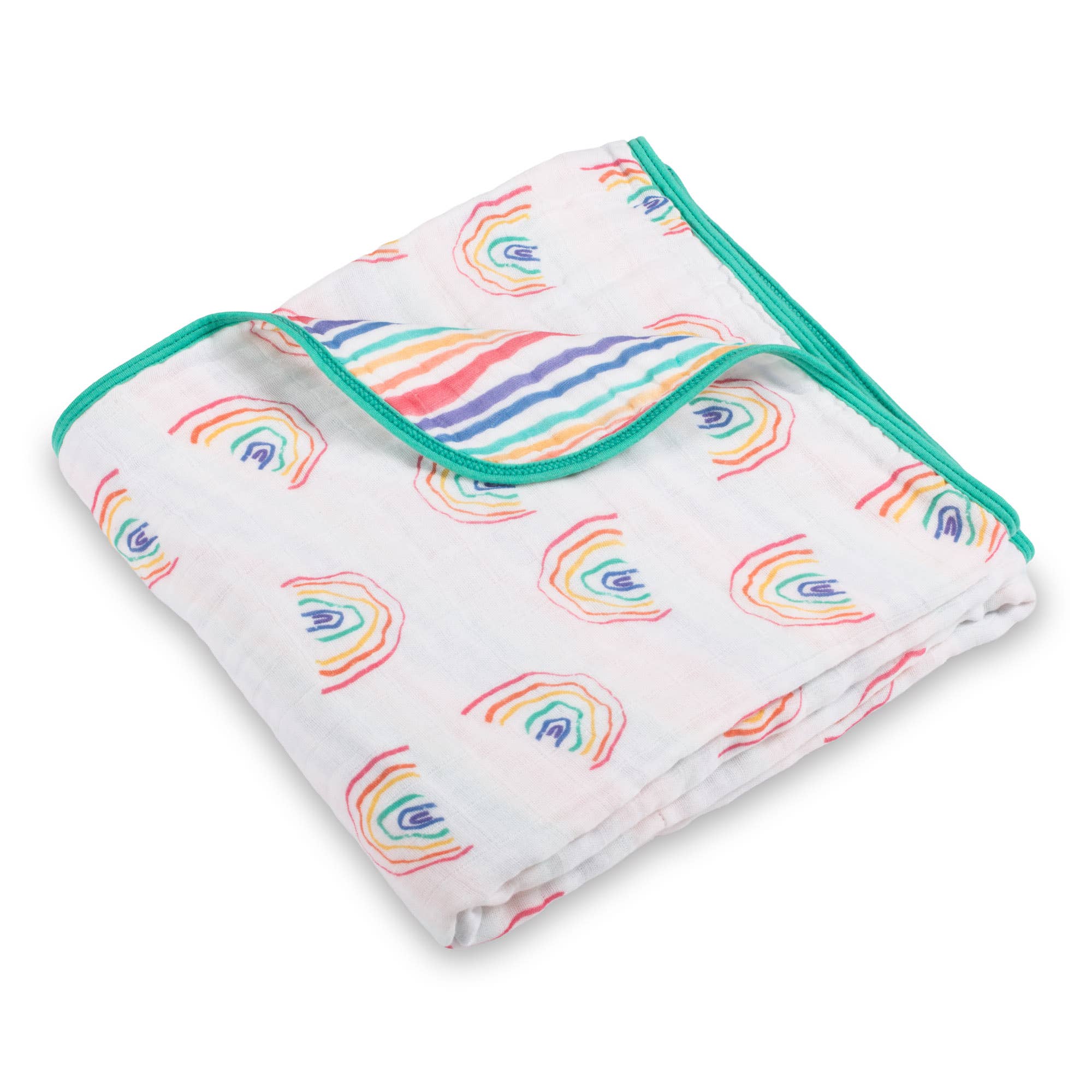 LollyBanks – wholesale Bedding blanket – Kids & Baby – Rainbow Toddler 100% Cotton Muslin Blanket0