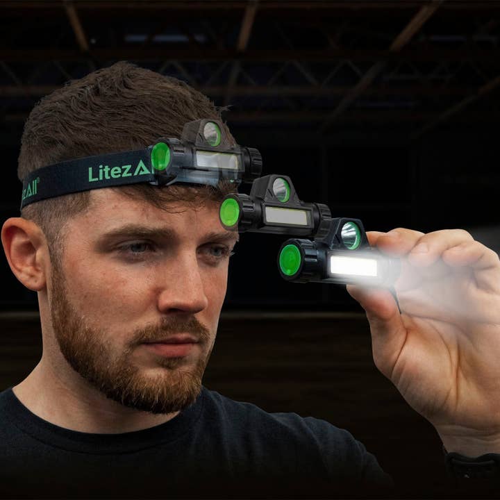 LitezAll - Wholesale Flashlight - LitezAll Rechargeable Dual Mode Headlamp1