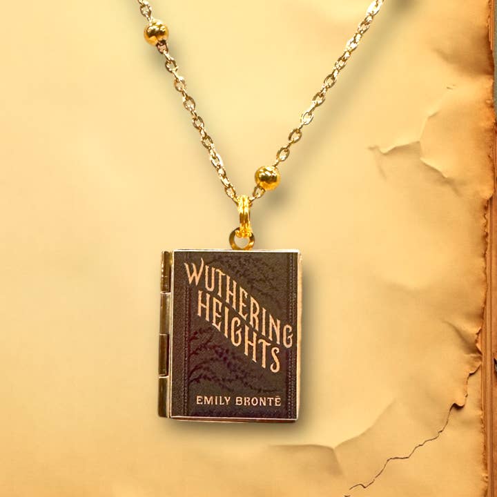 Wuthering Heights Book Necklace Reader Gift for wholesale by Can'tdles & Co.