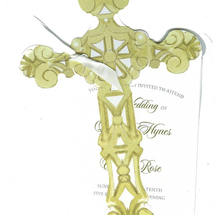 Stevie Streck Designs - Wholesale Invitations - Invitations (Die Cut Invitations -AW1025W)