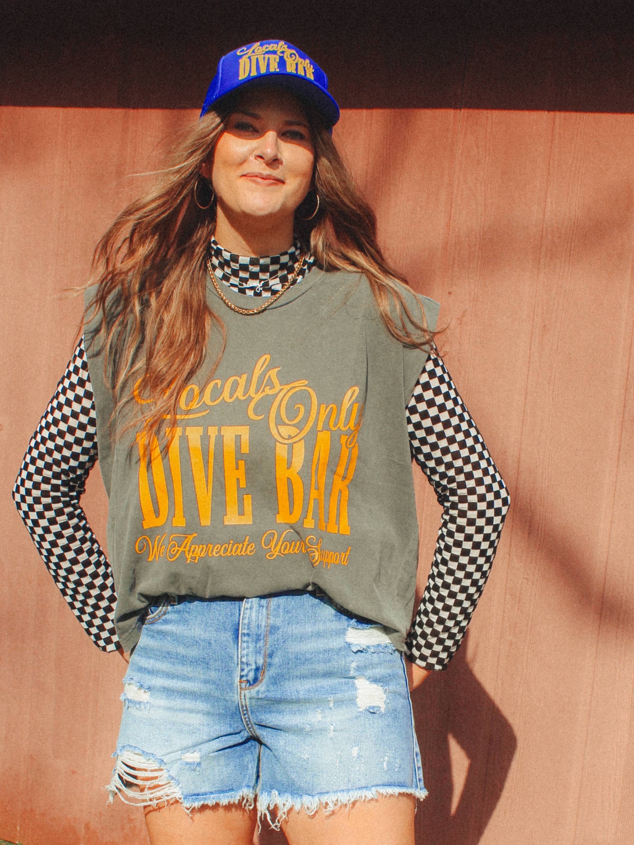 The Clandestine Underground – Großhandel Tanktop – Damen – Nur für Einheimische Tauchbar, Westliches Vintage Gekürztes Muskelshirt4