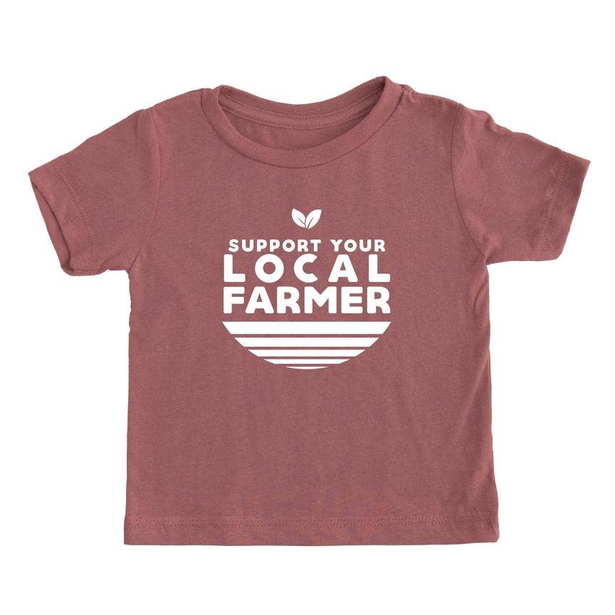 Nature Supply Co - Wholesale Screen Printed T-Shirt - Kids - Support Your Local Farmer Kids T-shirt | Eco-Friendly Tee0
