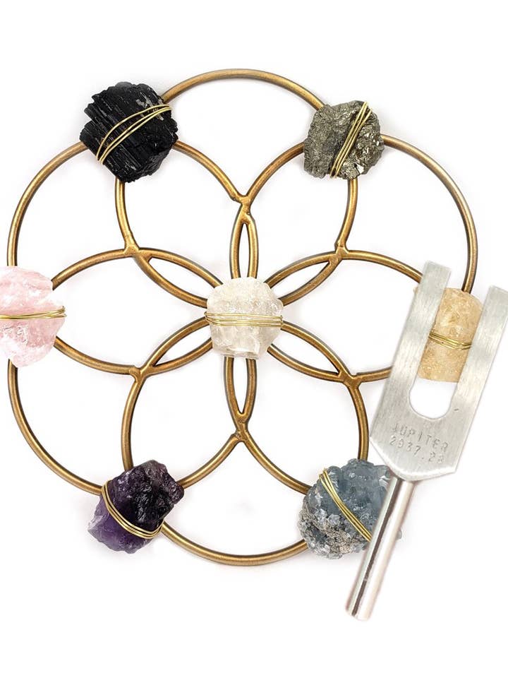 Set di Guarigione Sonora – Griglia Multicristallo & Diapason per la vendita all'ingrosso da parte di Ariana Ost