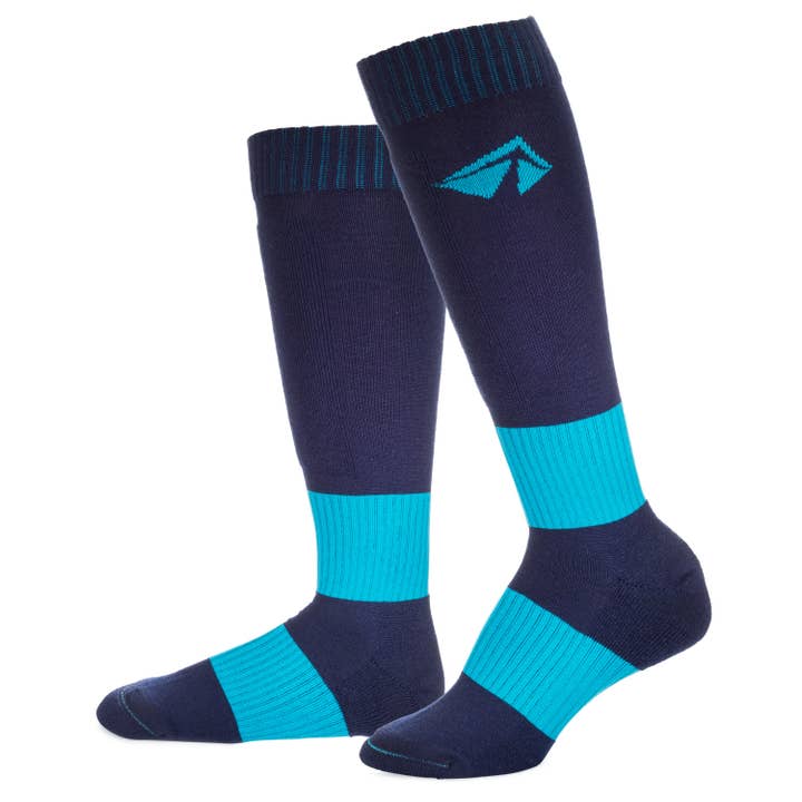 Ski-Lite Performance Ski Sock - Medium/Turquoise for wholesale by Lift 23