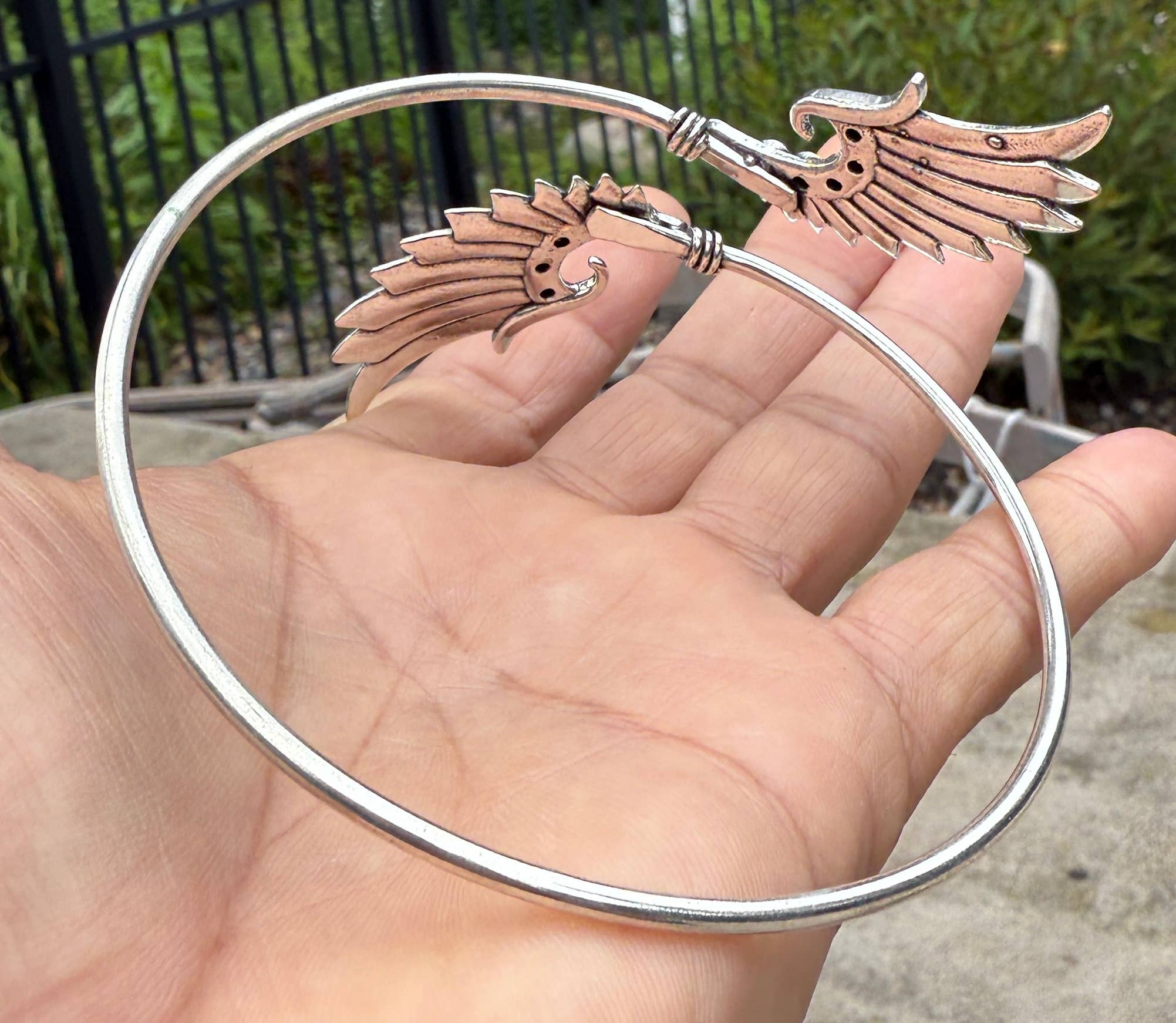 Lungta Imports - Wholesale Cuff Bracelet - Arm Cuff Bracelet Armlet Armband With Stones Angel Wings19