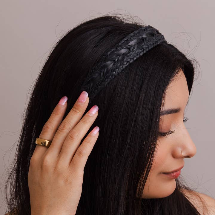 Leto Accessories - Wholesale Fashion Headband - Women's - 🌿 Vegan Leather Patterned Headband2