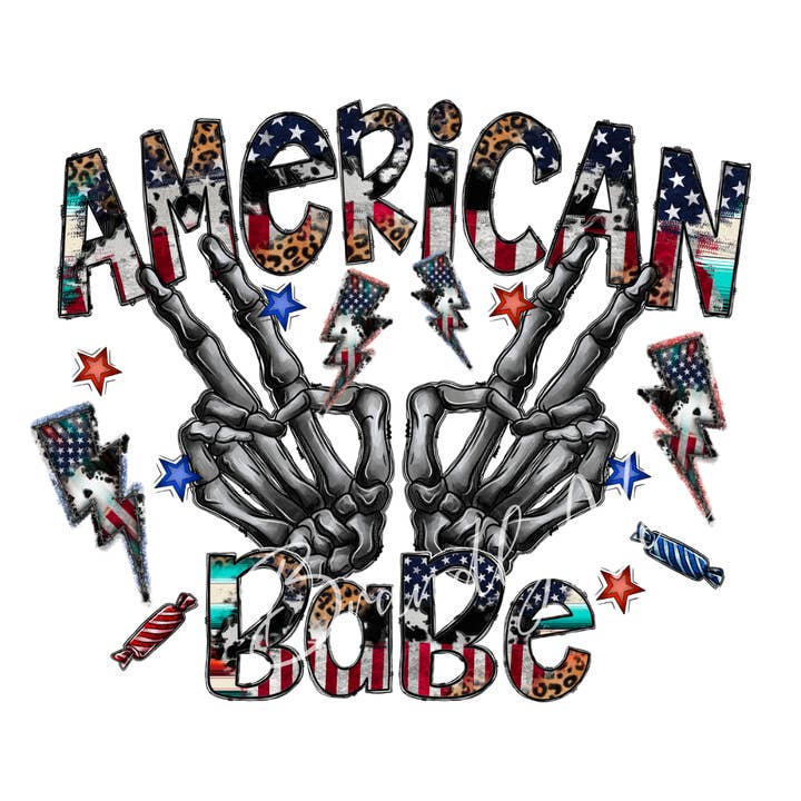 SUBLIMATION TRANSFER, 4. Juli American Babe Transfer für den Großhandel von BrandlyNew