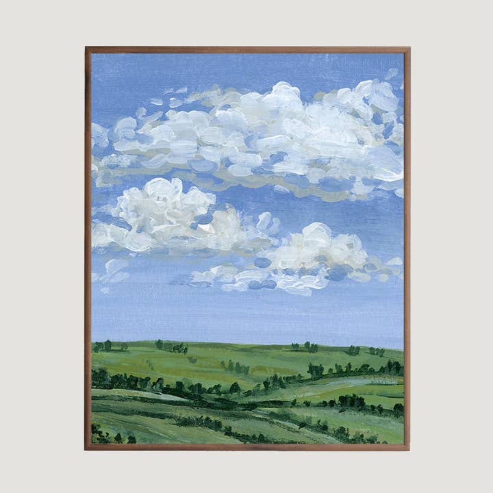 Lámina giclée con paisaje verde veraniego para venta al por mayor de Michelle McGuire Studio