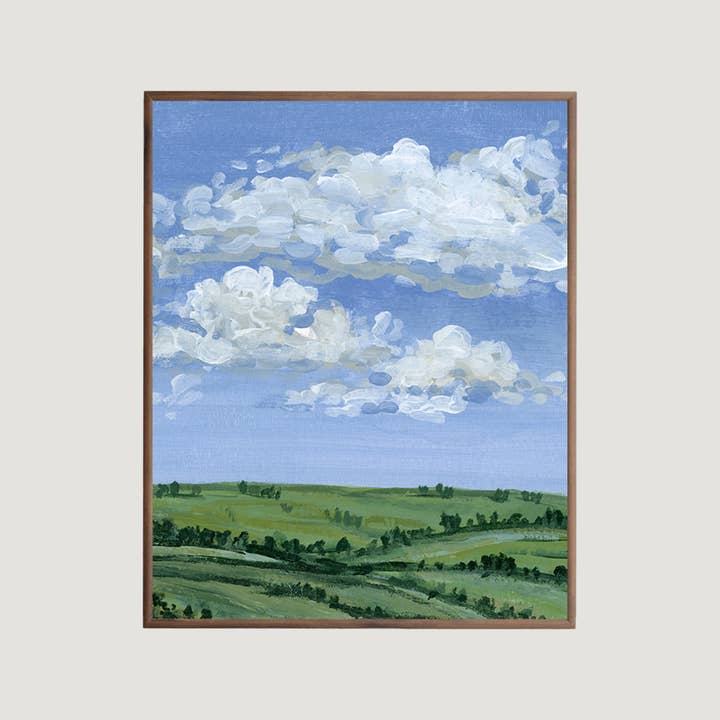 Lámina giclée con paisaje verde veraniego para venta al por mayor de Michelle McGuire Studio