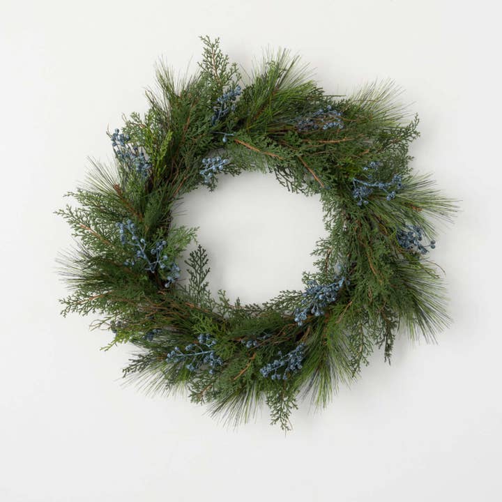 Sullivans Home Decor - Wholesale Wreath - 22" JUNIPER WREATH
