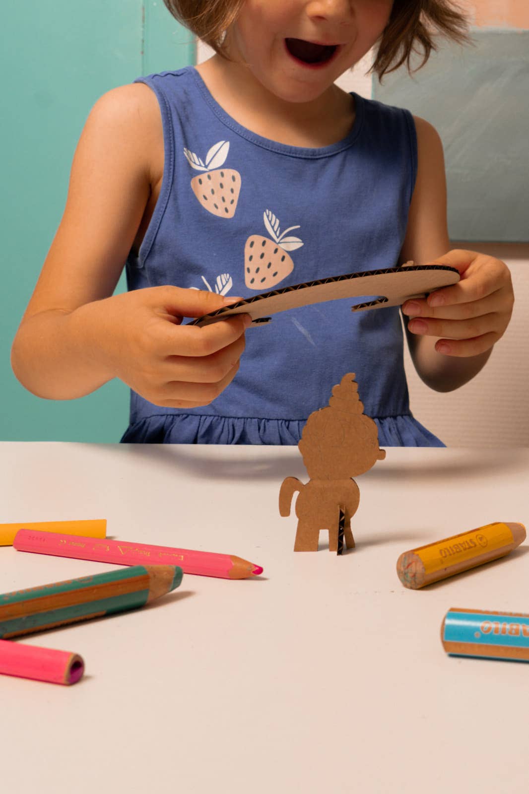 FLOMI – wholesale DIY-pysselkit - Barn – Miljövänligt 3D kreativt målarset – Enhörningar 4+3