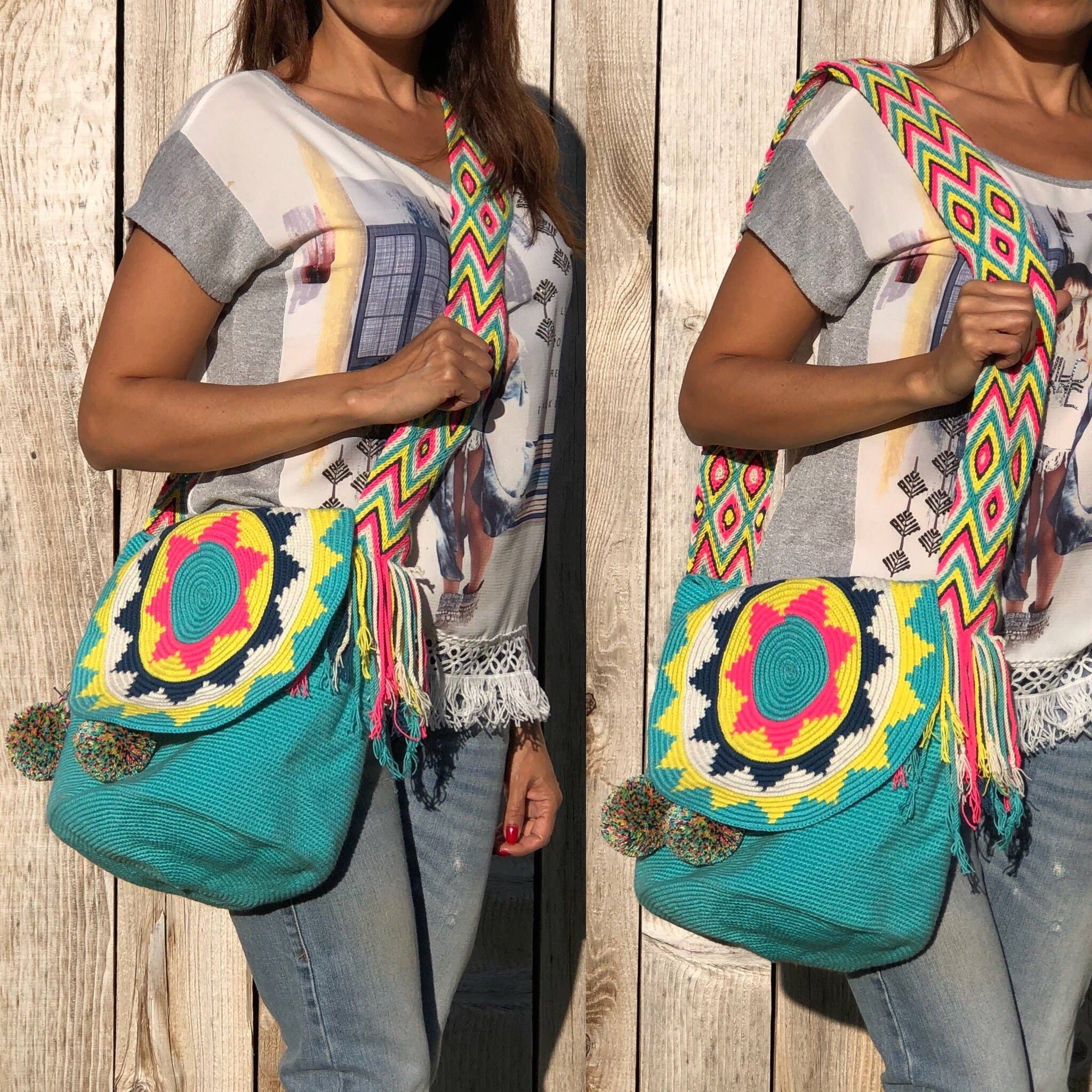 Colorful 4U - Wholesale Crossbody Bag - Women's - Colorful Crochet Bags with Cover14