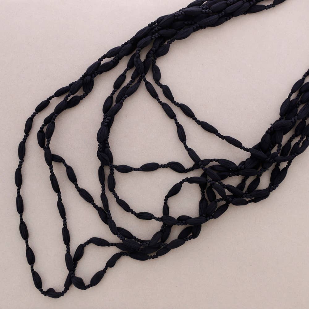 Sonata - Wholesale Woven Necklace - Multi Wool Bolitas Collar0