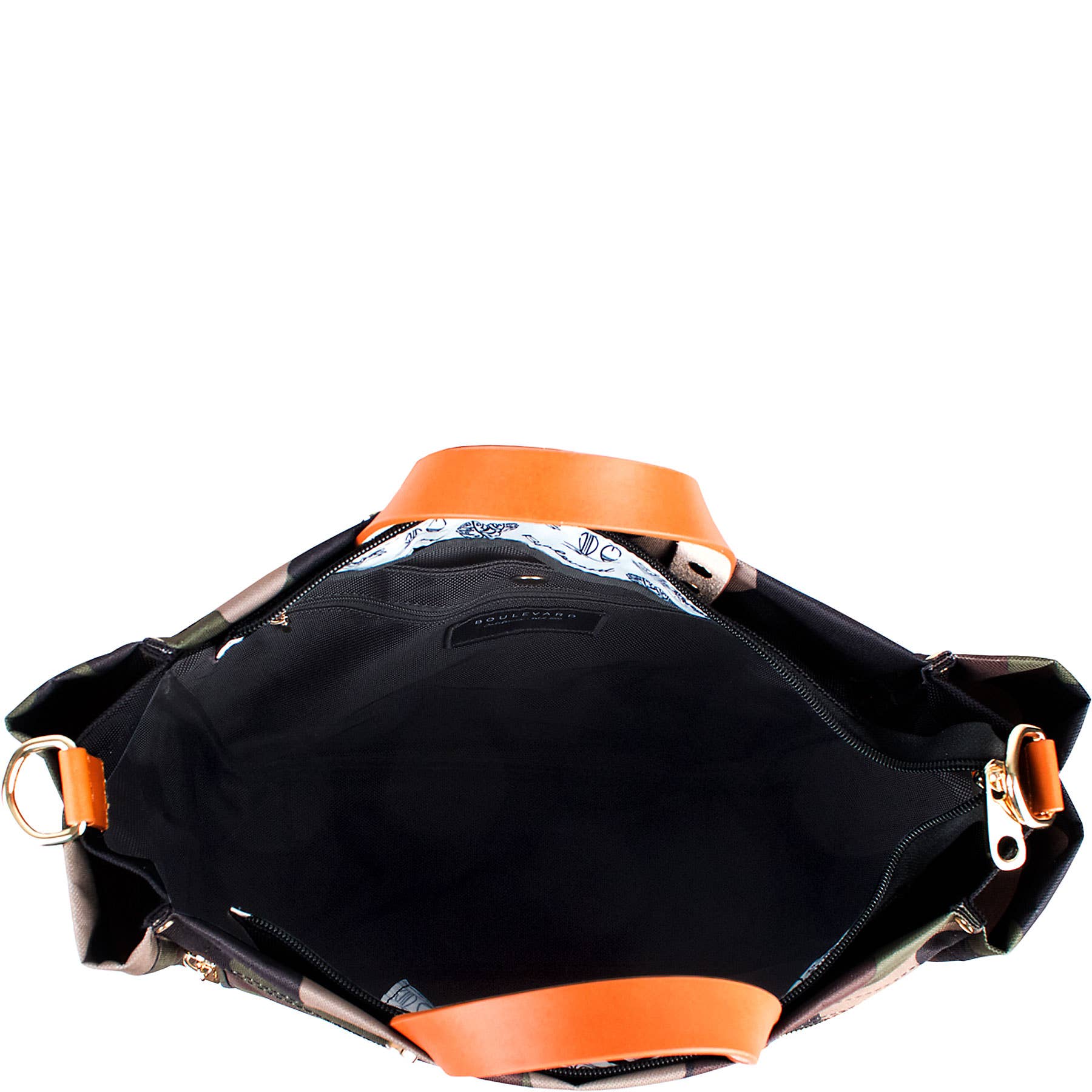 Boulevard - Wholesale Tote Bag - Women's - "Parker" Camo Nylon Tote with Leather Accents4