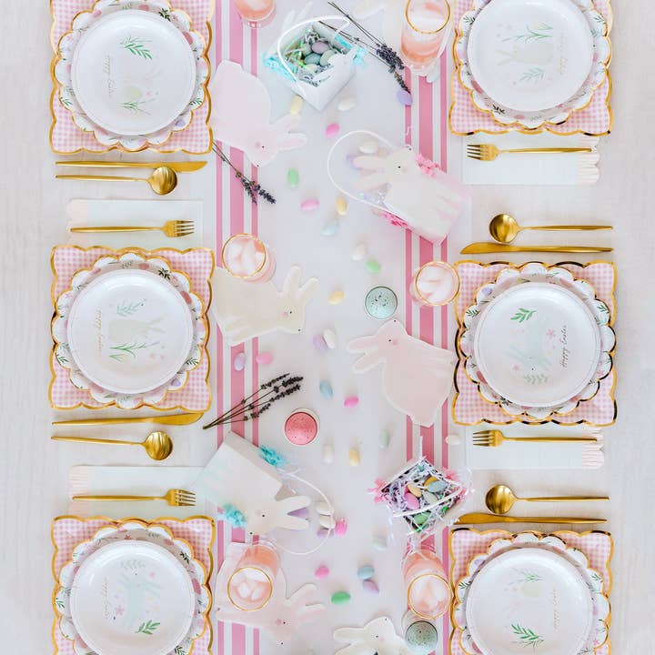 My Mind’s Eye - Wholesale Disposable Table Cover/Runner - PGB921 - Pink Striped Table Runner4