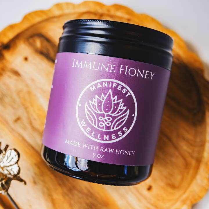 Manifest Wellness - Wholesale Honey - Immune Support Herbal Honey with Elderberry and Spices