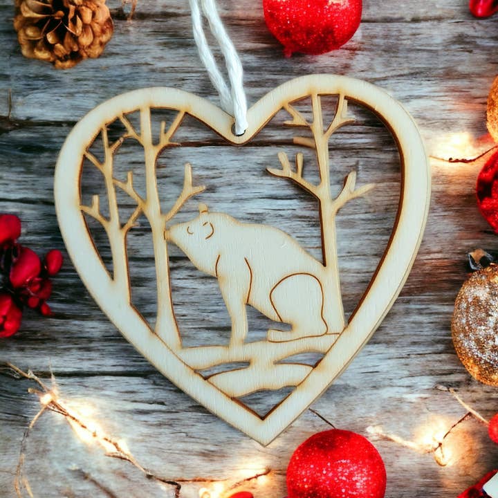 Wooden Christmas Ornament - Model 1 for wholesale by Sostraw & SmartThings