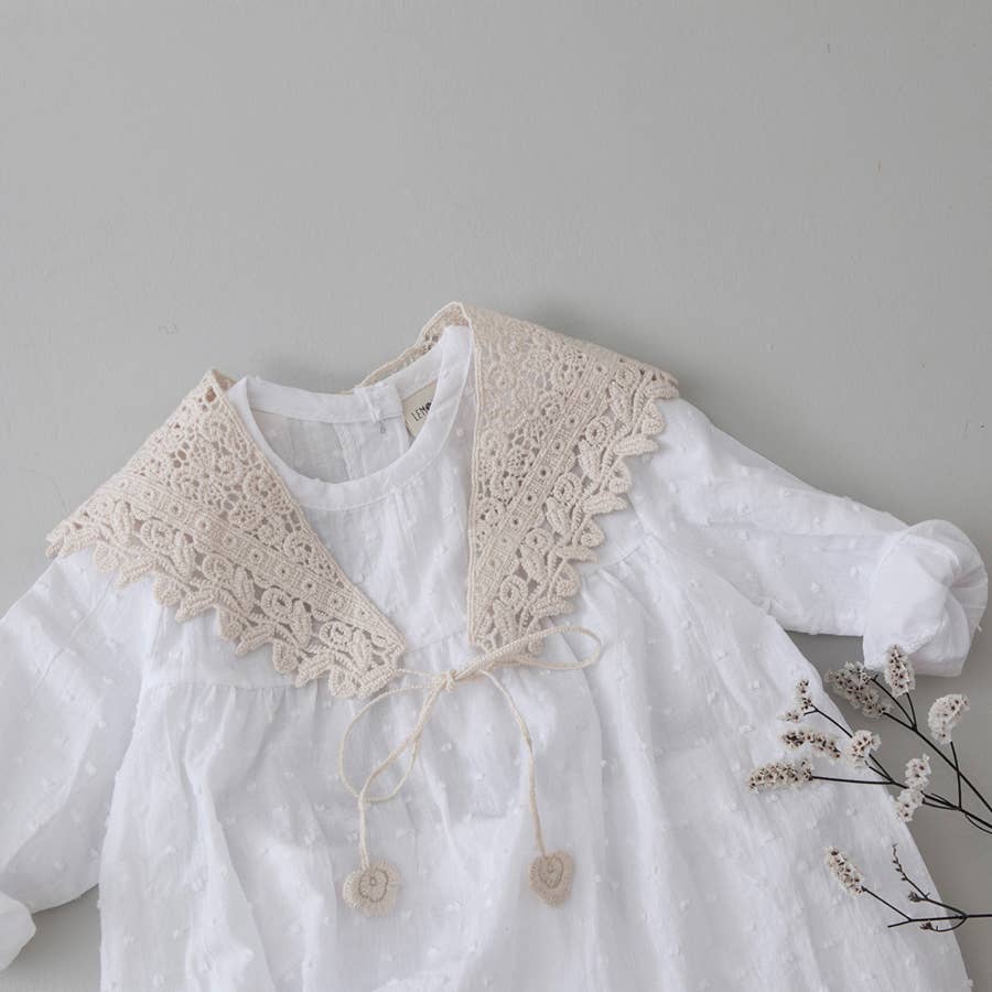 peekaboo – Conjunto de roupa - Bebé por atacado – Suplemento de colar de crochê para bebês e crianças pequenas9