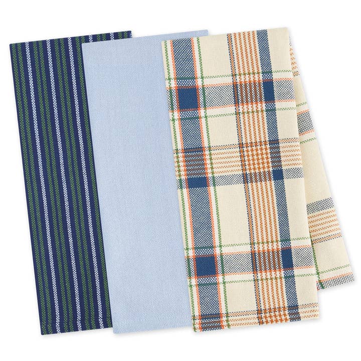 Ensemble de 3 torchons essentiels Lake House Heavyweight pour la vente par Design Imports