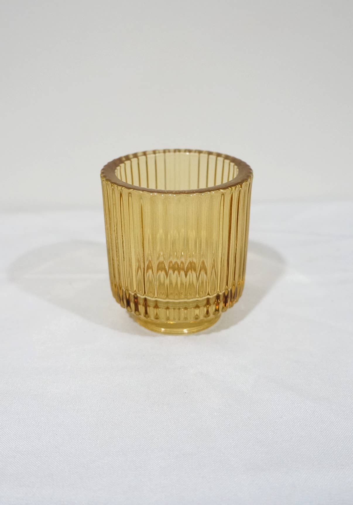 Sweet Home Deco - Wholesale Candle Holder - Thick Glass Votive Candle Holder, Tabletop Ribbed Votive 0