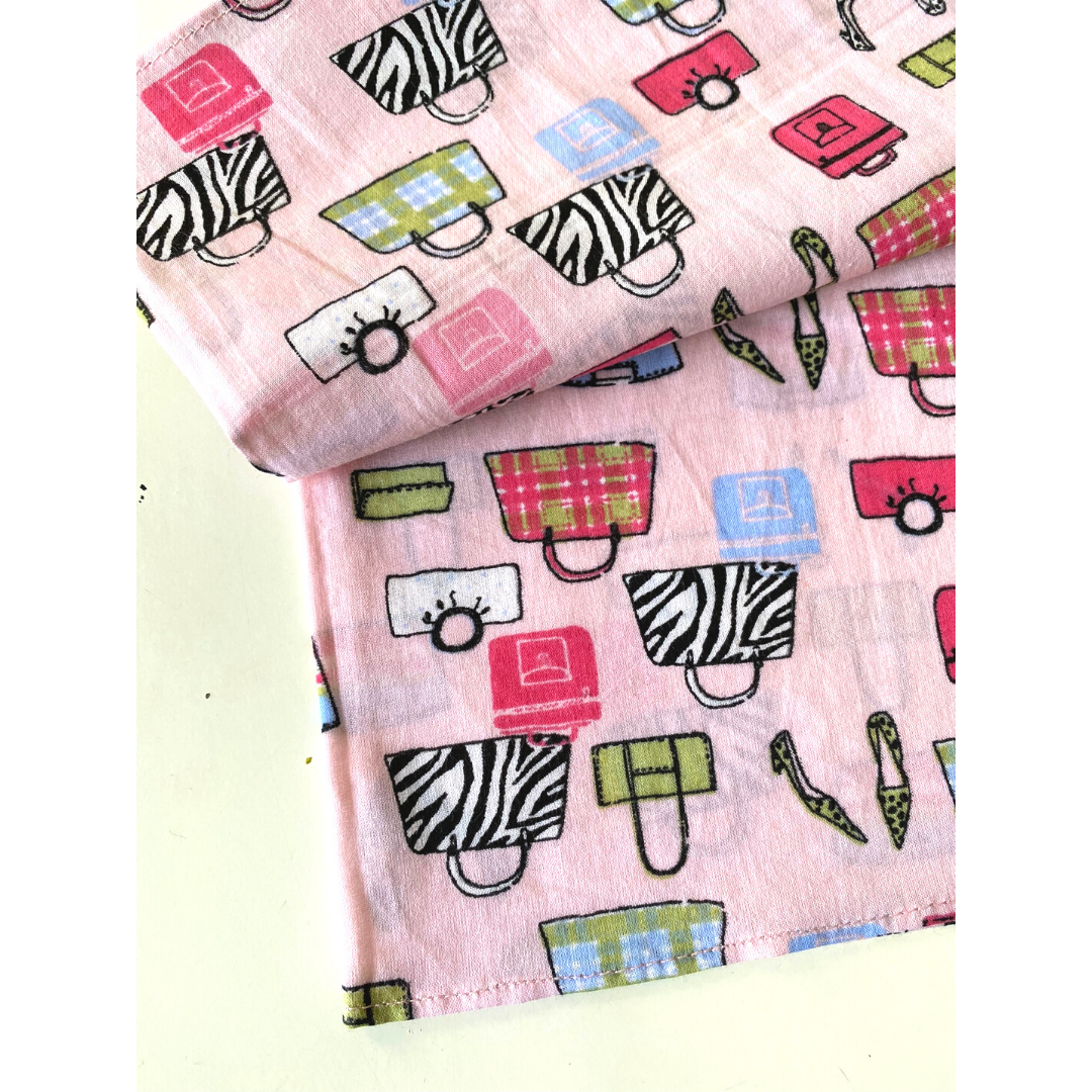 The Indian Bazaar – wholesale Bandana – Women's – Bandana - Bags Print on pink Cotton bandana3