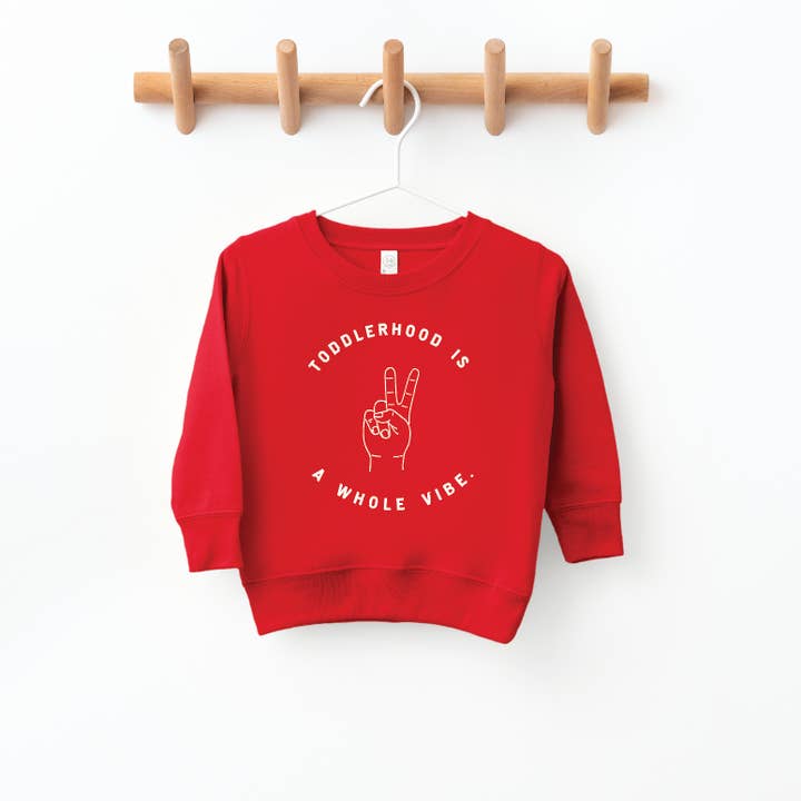 SBG Co. - Wholesale Sweatshirt - Kinderen - Toddlerhood is een Whole Vibe Pullover1
