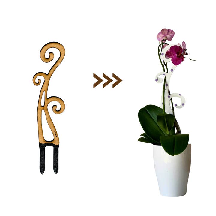 Treleaf - Wholesale Trellis - BARE™ Flora™ - Customizable wooden plant support - Perfect for Orchids8