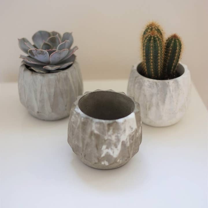 Concreates – wholesale Plant pot – Concrete Geometric Plant Pot | Cactus | Succulent | Planter | Monochrome Planter | Boho Decor | Boho Plant Pot1