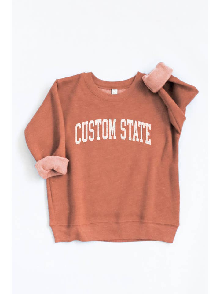 OAT COLLECTIVE - Wholesale Sweatshirt - Kids - CUSTOM STATE Toddler Unisex Graphic Sweatshirt6