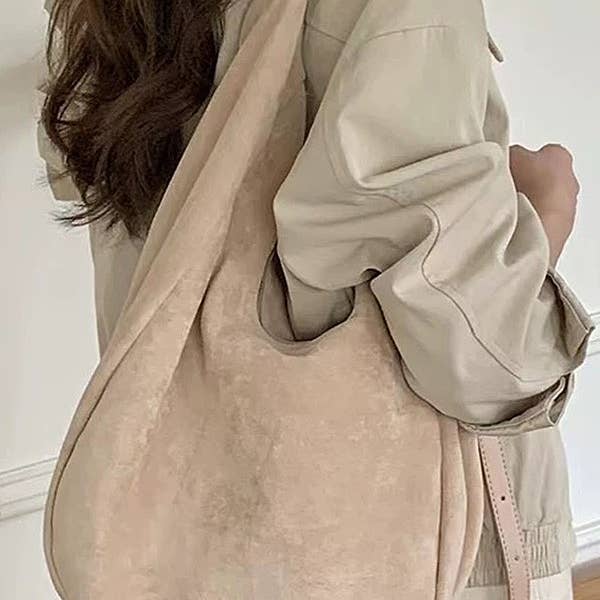 Oblige by G - Wholesale Shoulder Bag - Women's - Soft Suede Hobo Shoulder Bag HPP11953